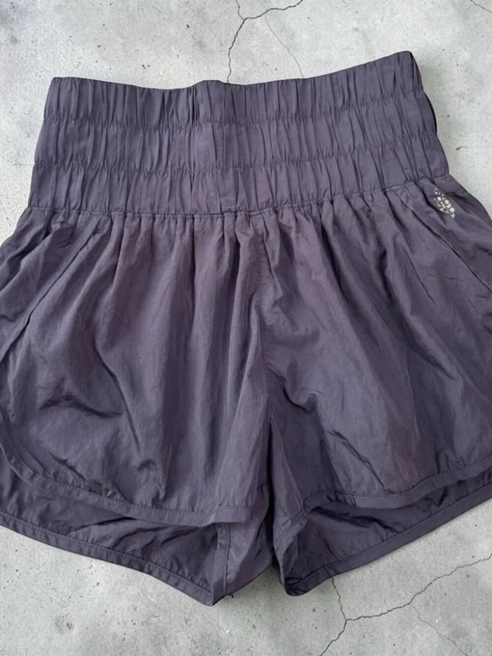 Free People Movement Shorts Womens S Purple The Way Home High Rise Lined FP